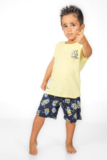 DELTA - סט פיג’מה קצרה MINIONS בצבע צהוב לילדים - MASHBIR//365