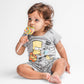 DELTA - סט פיג’מה קצרה SIMPSONS בצבע אפור לתינוקות - MASHBIR//365 - 2