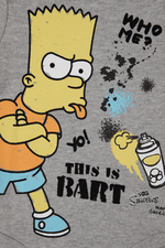 DELTA - סט פיג’מה קצרה SIMPSONS בצבע אפור לתינוקות - MASHBIR//365