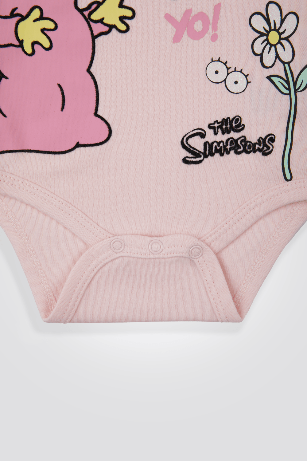 DELTA - סט פיג’מה קצרה SIMPSONS בצבע ורוד לתינוקות - MASHBIR//365