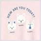 OKAIDI - סט פיג'מה לילדות שרוול ארוך חולצה ורוד בהיר עם הדפס חתולים ומכנס שמנת - MASHBIR//365 - 3
