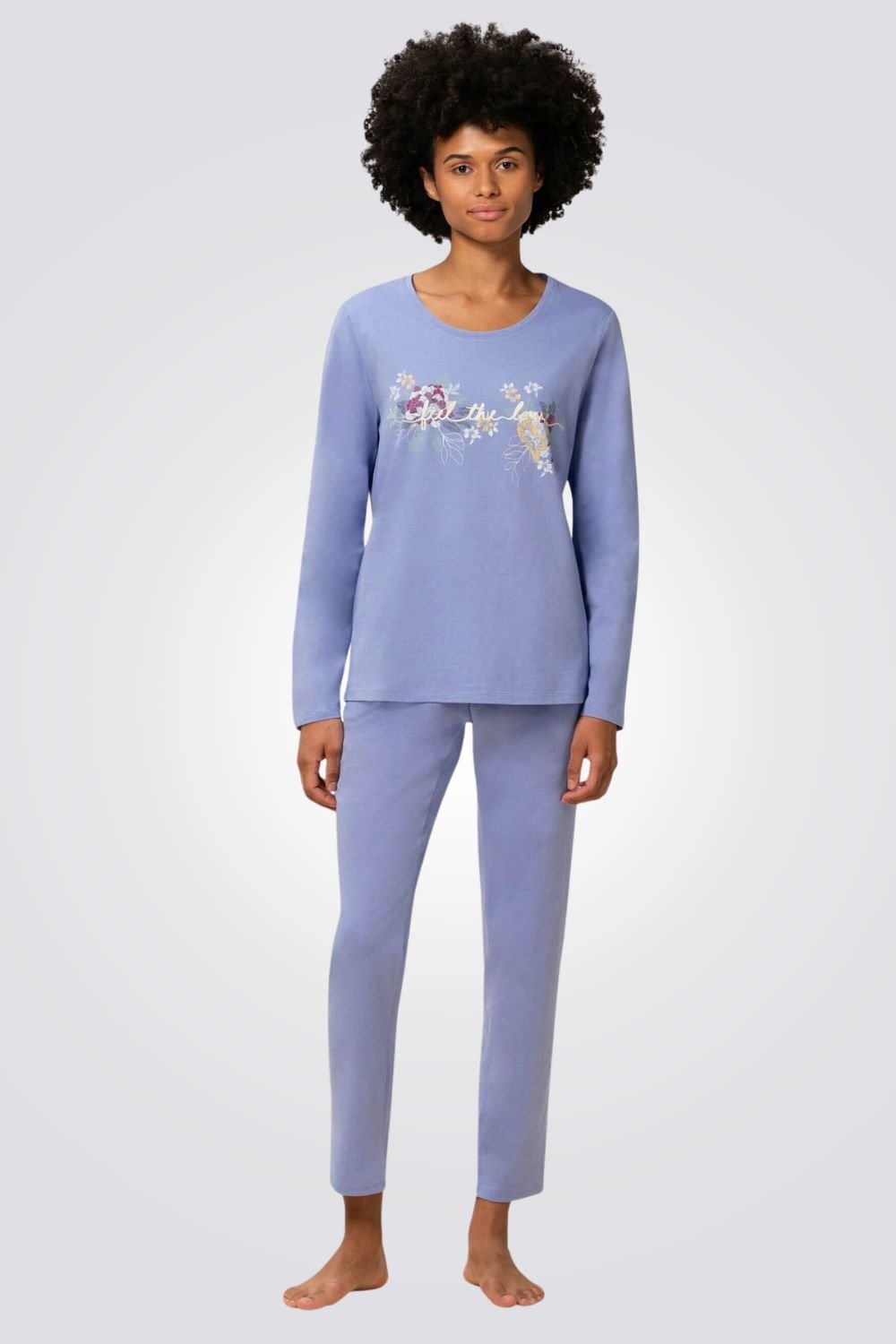 TRIUMPH - סט פיג'מה לנשים בצבע סגול - MASHBIR//365