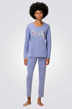 TRIUMPH - סט פיג'מה לנשים בצבע סגול - MASHBIR//365