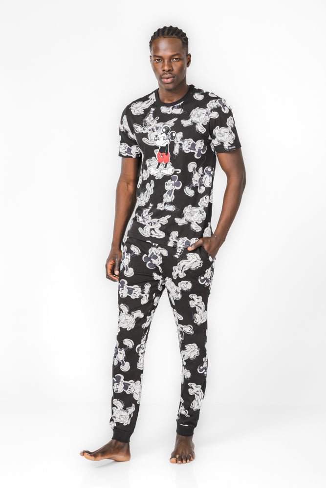 DELTA - סט פיג'מה מיקי וחברים בצבע שחור - MASHBIR//365