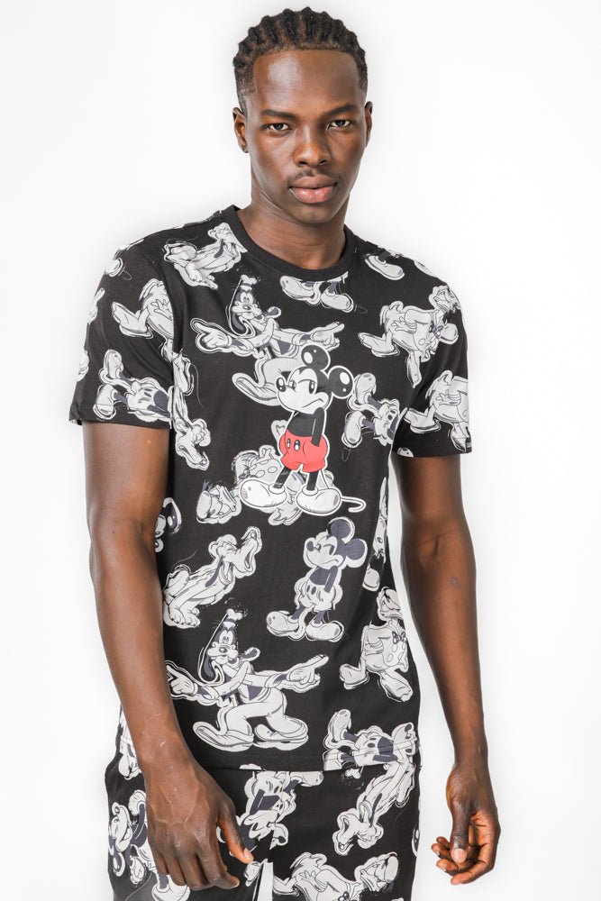 DELTA - סט פיג'מה מיקי וחברים בצבע שחור - MASHBIR//365