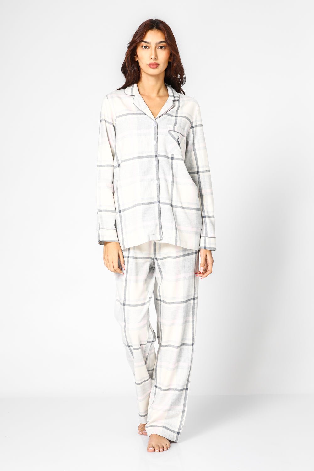 DELTA - סט פיג’מה מכופתרת FLANNEL - MASHBIR//365