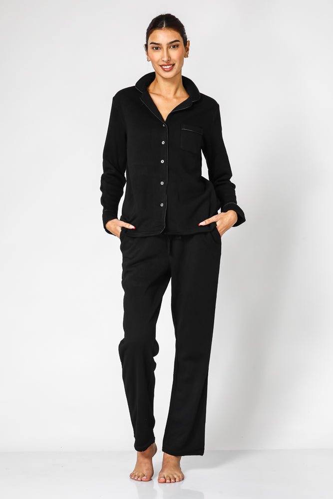 DELTA - סט פיגמה מכופתרת מבד רך ונעים במיוחד - MASHBIR//365