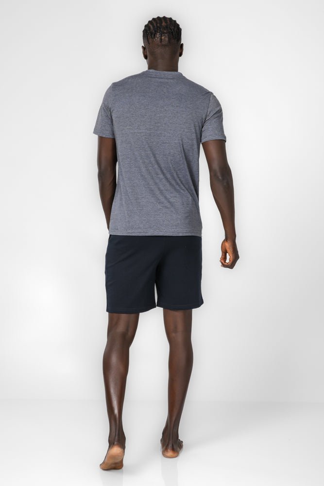 DELTA - סט פיג'מה סופימה פסים לגברים בצבע NAVY - MASHBIR//365