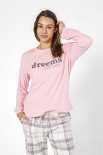 BONITA DE MAS - סט פיג'מה חולצת מכנס פלנל - MASHBIR//365