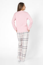 BONITA DE MAS - סט פיג'מה חולצת מכנס פלנל - MASHBIR//365