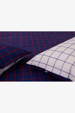 GAP - סט מצעים 160/200 כותנה למיטה זוגית גוון כחול - MASHBIR//365