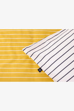 GAP - סט מצעים 180/200 כותנה למיטה זוגית רחבה גוון צהוב - MASHBIR//365