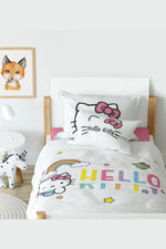 HOMESTYLE - סט מצעים הלו קיטי כותנה 200X120 דגם סאנשיין - MASHBIR//365