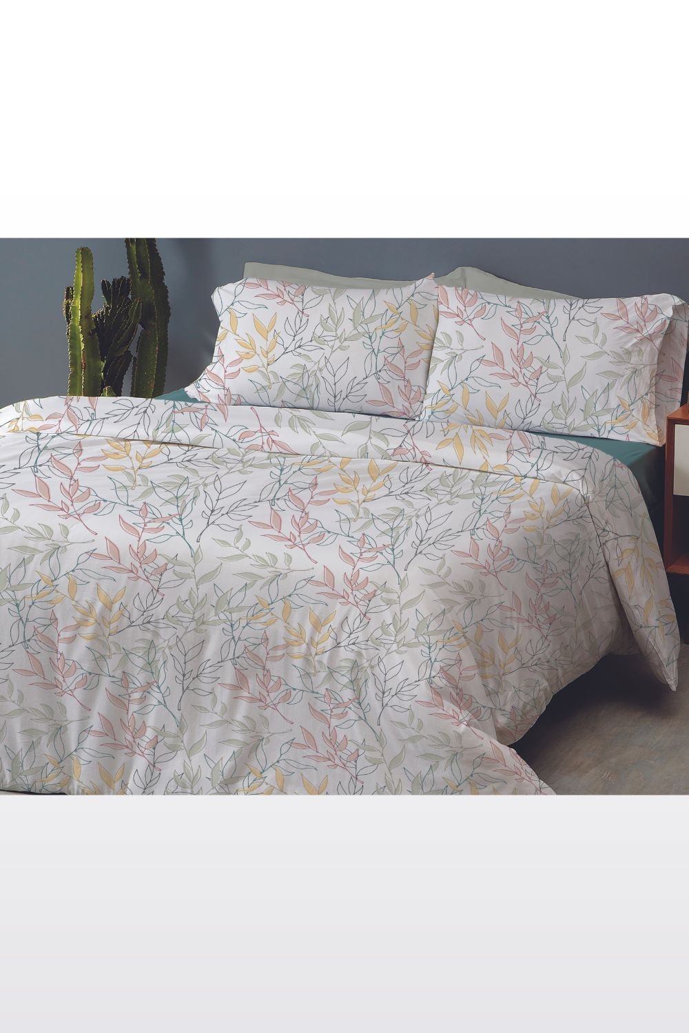 Private Collection - סט מצעים יחיד 90/200 ס"מ כותנה דגם DYLAN בגוון לבן - MASHBIR//365