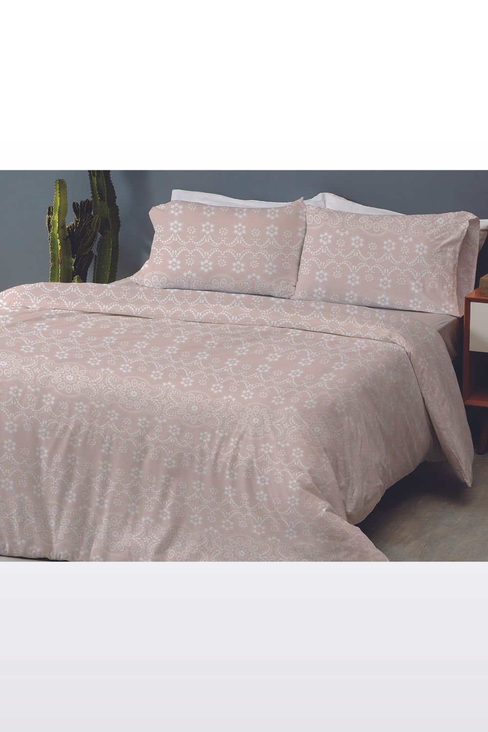 Private Collection - סט מצעים יחיד 90/200 ס"מ כותנה דגם SOPHIE בגוון ורוד - MASHBIR//365