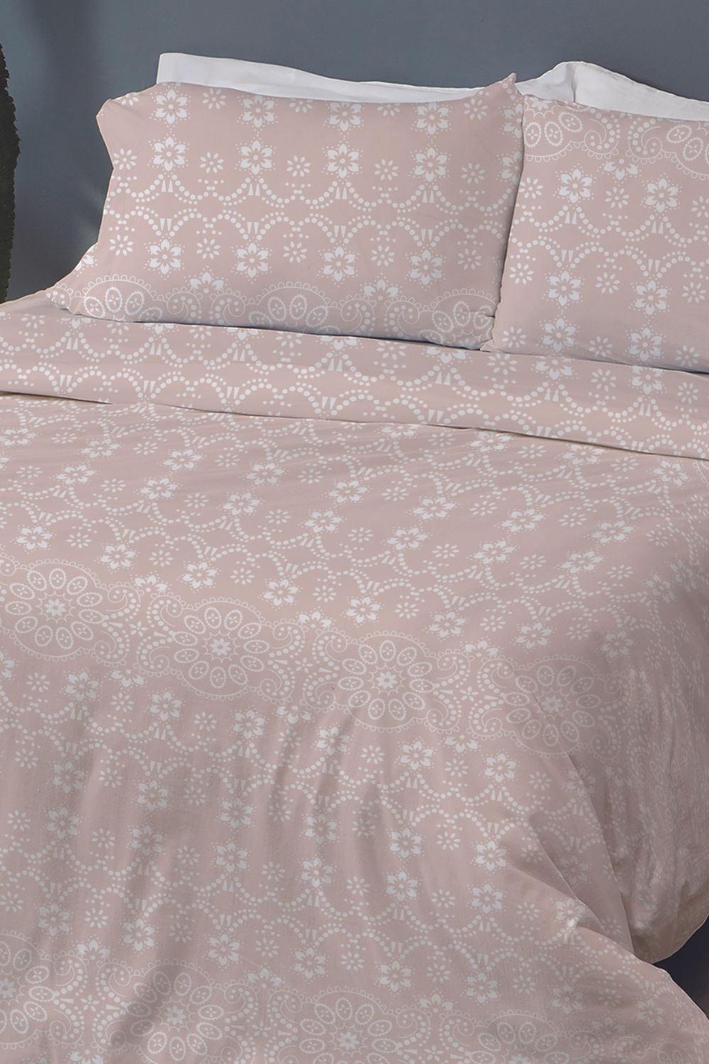 Private Collection - סט מצעים מיטה וחצי 120/200 ס"מ כותנה דגם SOPHIE בגוון ורוד - MASHBIR//365