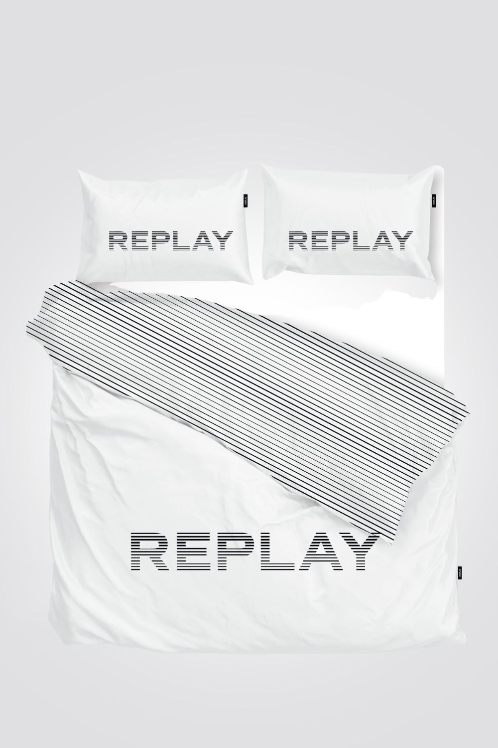 REPLAY - סט מצעים כותנה סאטן דגם MANHATTAN 200X160 - MASHBIR//365