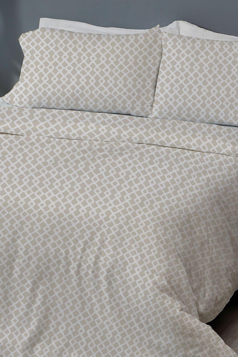 Private Collection - סט מצעים זוגי 160/200 ס"מ דגם SHON גוון בז - MASHBIR//365