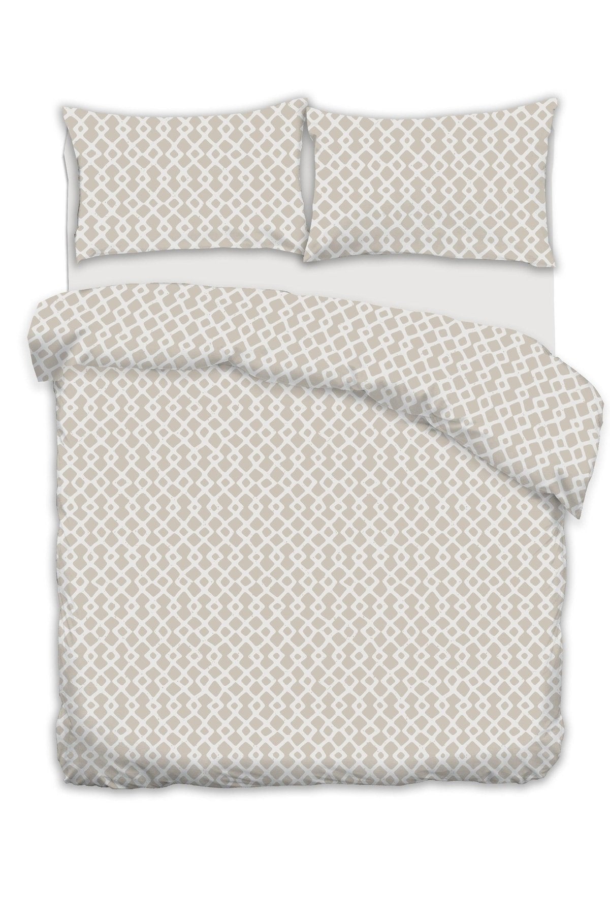 Private Collection - סט מצעים זוגי 160/200 ס"מ דגם SHON גוון בז - MASHBIR//365