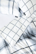 סט מצעים זוגי 160/200 ס"מ כותנה סאטן דגם B&W Checks