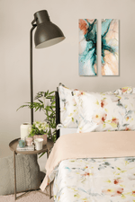 KENNETH COLE - סט מצעים זוגי רחב 180/200 ס"מ כותנה סאטן דגם Lena - MASHBIR//365