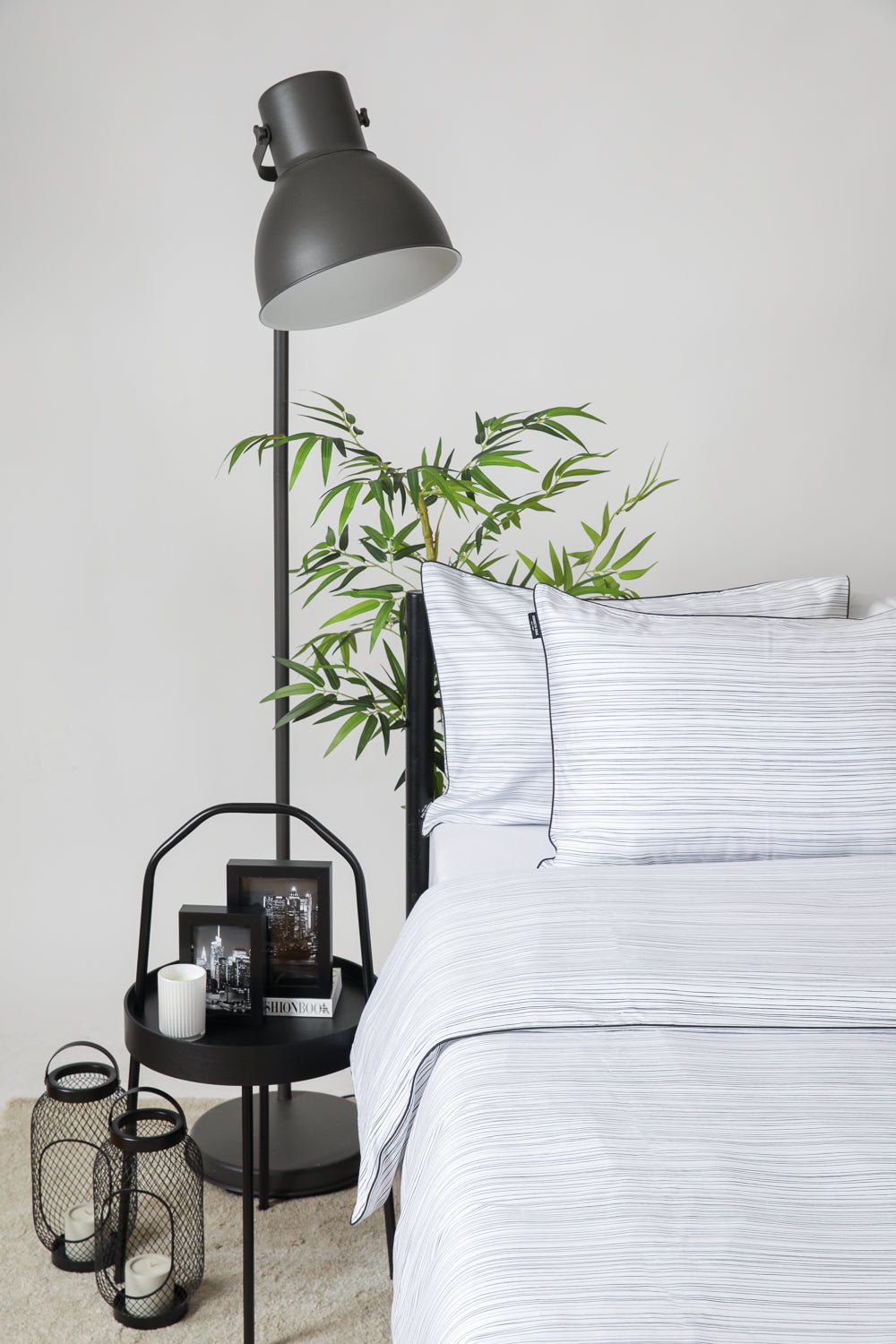 KENNETH COLE - סט מצעים זוגי רחב 180/200 ס"מ כותנה סאטן דגם OSCAR - MASHBIR//365