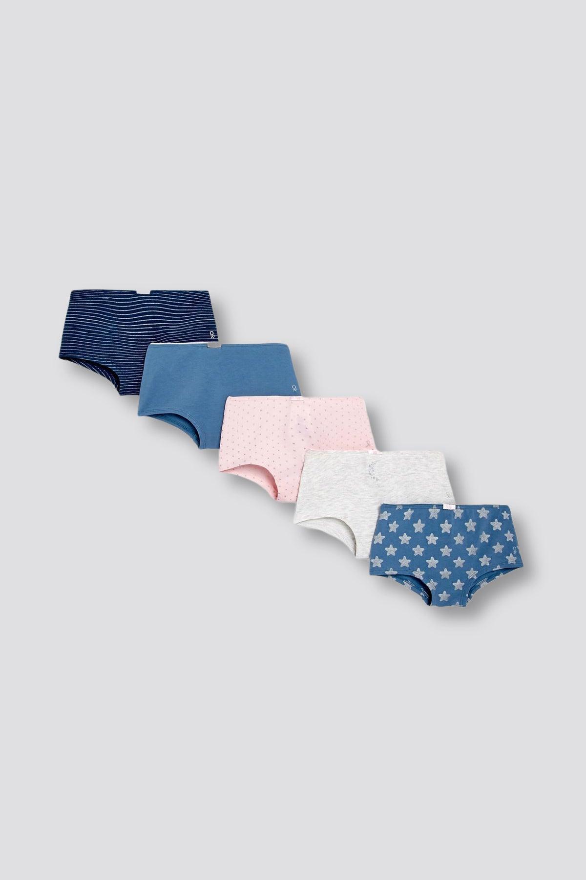 OKAIDI - סט חמישה תחתונים עם הדפס לילדות - MASHBIR//365