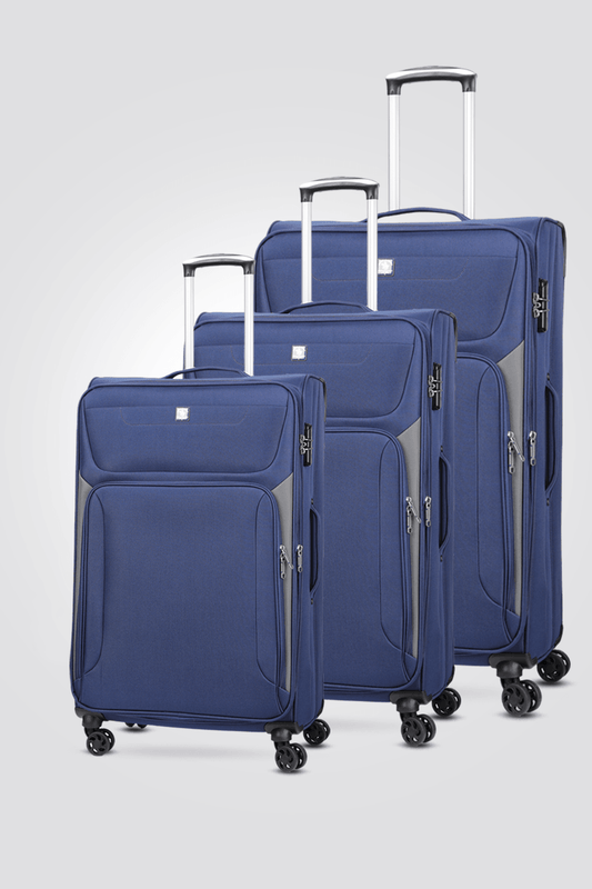 SANTA BARBARA POLO & RAQUET CLUB - סט מזוודות FLORIDA בצבע כחול - MASHBIR//365