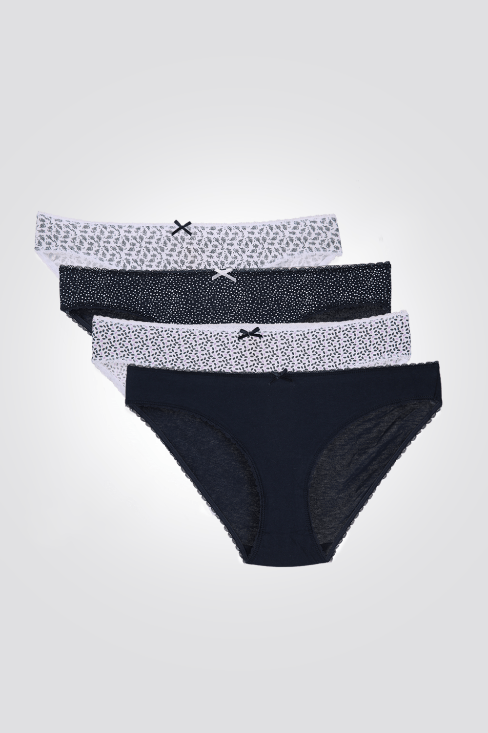 LEE COOPER - סט רביעיית תחתונים מודפסים בגווני לבן וכחול - MASHBIR//365