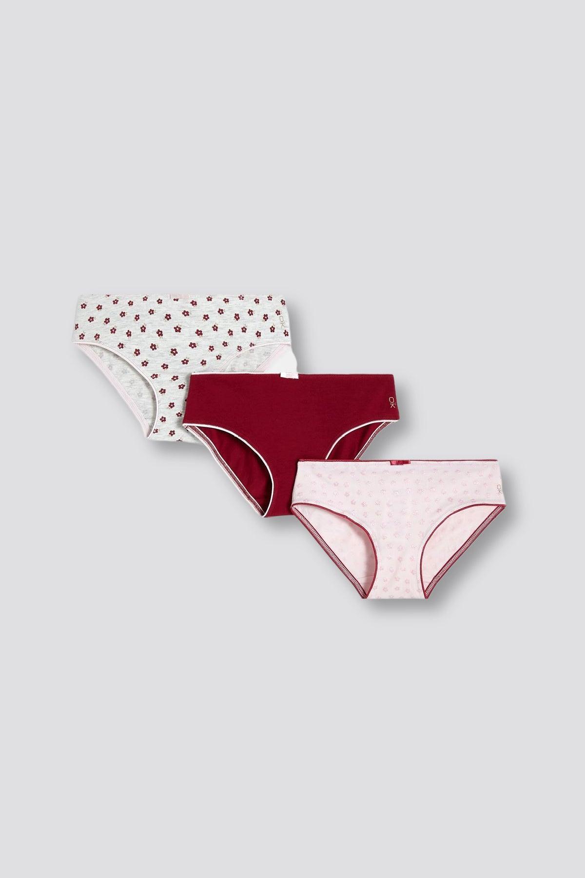 OKAIDI - סט שלושה תחתונים עם הדפס לילדות - MASHBIR//365