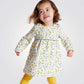 OBAIBI - סט שמלה וטייץ לתינוקות בצבעים לבן וצהוב - MASHBIR//365 - 1