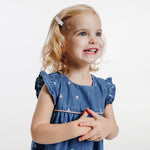 OBAIBI - סט שמלת ג'ינס וטייץ ורוד לתינוקות - MASHBIR//365