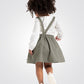 OBAIBI - סט שמלת תינוקות סארפן בצבע זית עם טישירט שרוול ארוך בצבע שמנת - MASHBIR//365 - 2