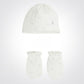 OBAIBI - סט כובע וכפפות לתינוקות בצבע לבן - MASHBIR//365 - 1