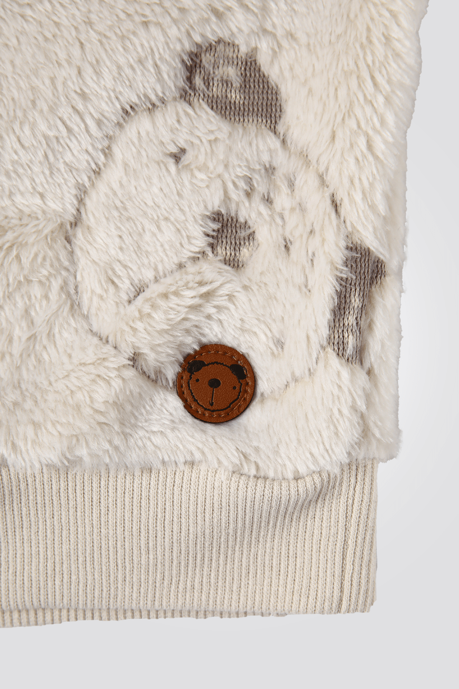 DELTA - סט חולצה ומכנסיים מבד פליז TEDDY BEAR - MASHBIR//365