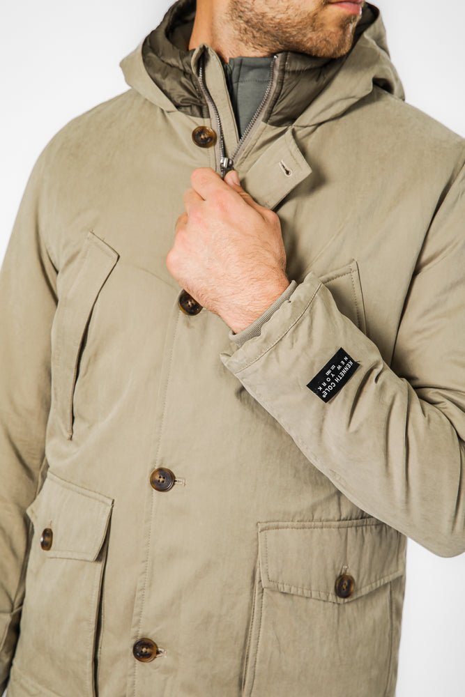 KENNETH COLE - SAGE מעיל פארקה דוחה מים - MASHBIR//365