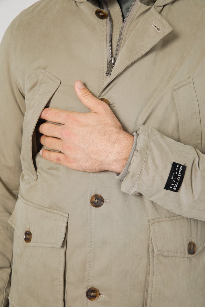 KENNETH COLE - SAGE מעיל פארקה דוחה מים - MASHBIR//365