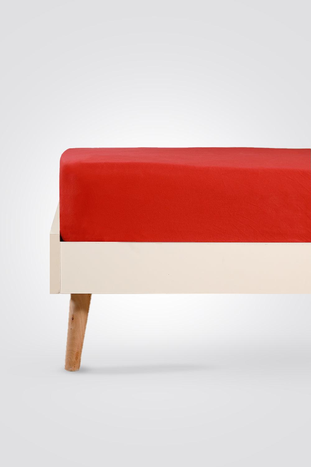 REPLAY - סדין זוגי רחב אדום ג'רסי כותנה - MASHBIR//365