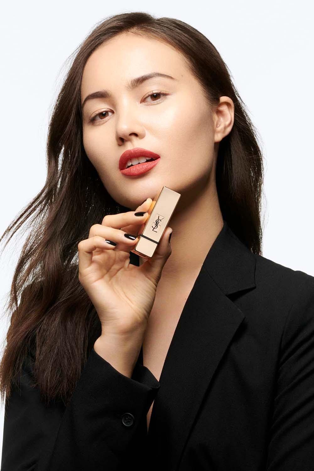 Yves Saint Laurent - שפתון ROUGE PUR COUTURE פיגמנטי ועמיד במיוחד בגימור משי - MASHBIR//365