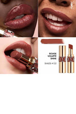 Yves Saint Laurent - שפתון ROUGE VOLUPTE SHINE מועשר בלחות גימור מבריק - MASHBIR//365