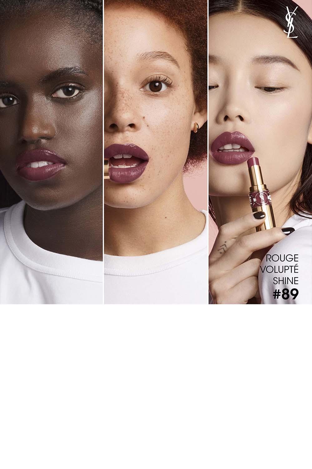 Yves Saint Laurent - שפתון ROUGE VOLUPTE SHINE מועשר בלחות גימור מבריק - MASHBIR//365