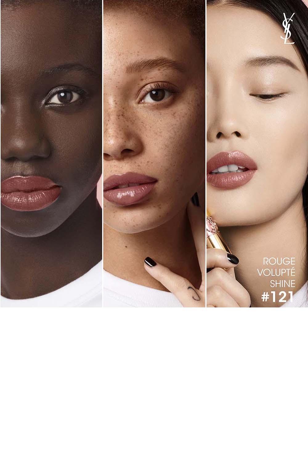 Yves Saint Laurent - שפתון ROUGE VOLUPTE SHINE מועשר בלחות גימור מבריק - MASHBIR//365