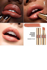 Yves Saint Laurent - שפתון ROUGE VOLUPTE SHINE מועשר בלחות גימור מבריק - MASHBIR//365