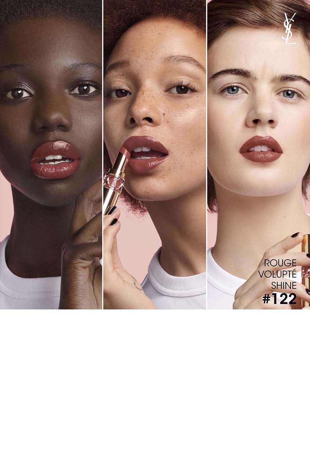 Yves Saint Laurent - שפתון ROUGE VOLUPTE SHINE מועשר בלחות גימור מבריק - MASHBIR//365