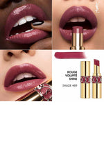 Yves Saint Laurent - שפתון ROUGE VOLUPTE SHINE מועשר בלחות גימור מבריק - MASHBIR//365