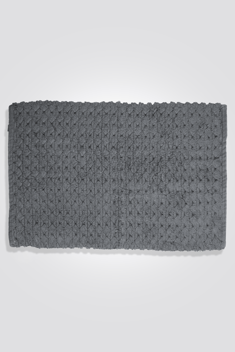 KENNETH COLE - שטיח אמבט ארוג כותנה 50/80 בצבע אפור - MASHBIR//365