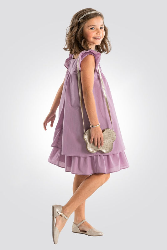 OKAIDI - שימלת ילדות חגיגית בצבע סגול בהיר - MASHBIR//365