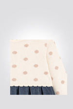 OBAIBI - שימלת תינוקות שילוב סריג עם פליסה גינס - MASHBIR//365