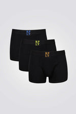 REPLAY - שלישיית בוקסרים קצרים בצבע שחור - MASHBIR//365