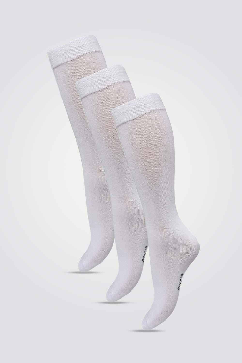 SRIGAMISH - שלישיית גרבי במבוק בצבע לבן לגברים - MASHBIR//365